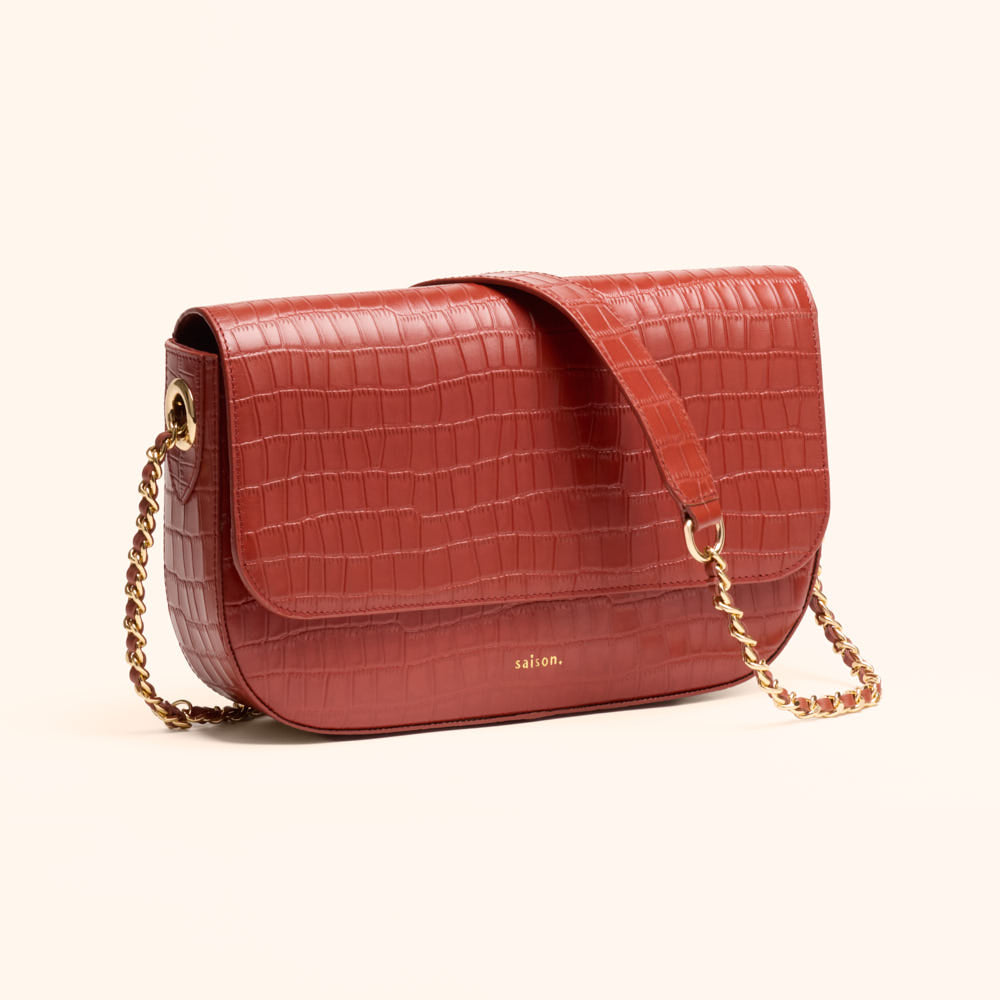 Sac porté épaule Alice - Brique