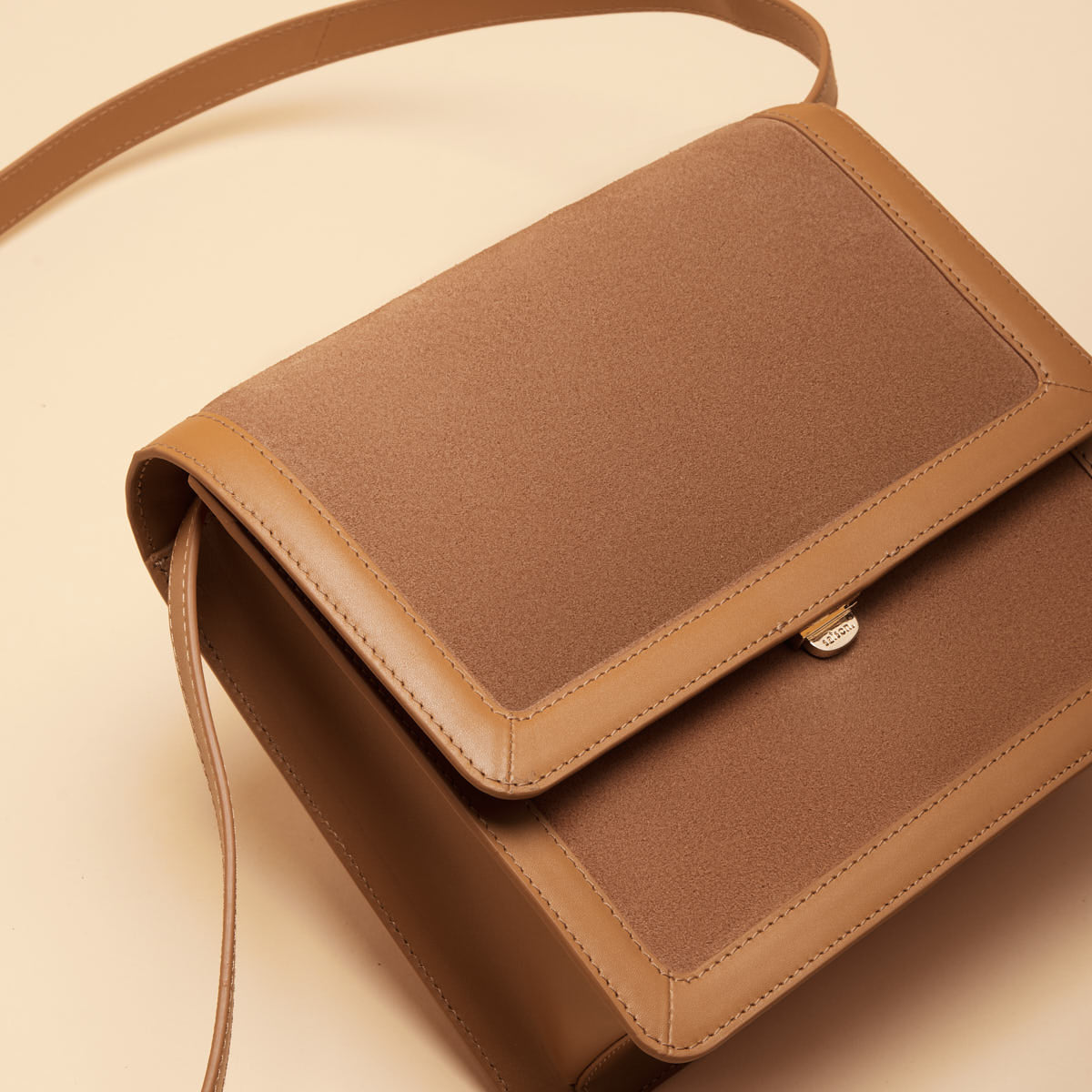 Sac bandoulière Anita - Noisette