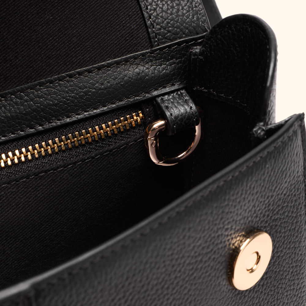 Sac bandoulière Brune - Noir