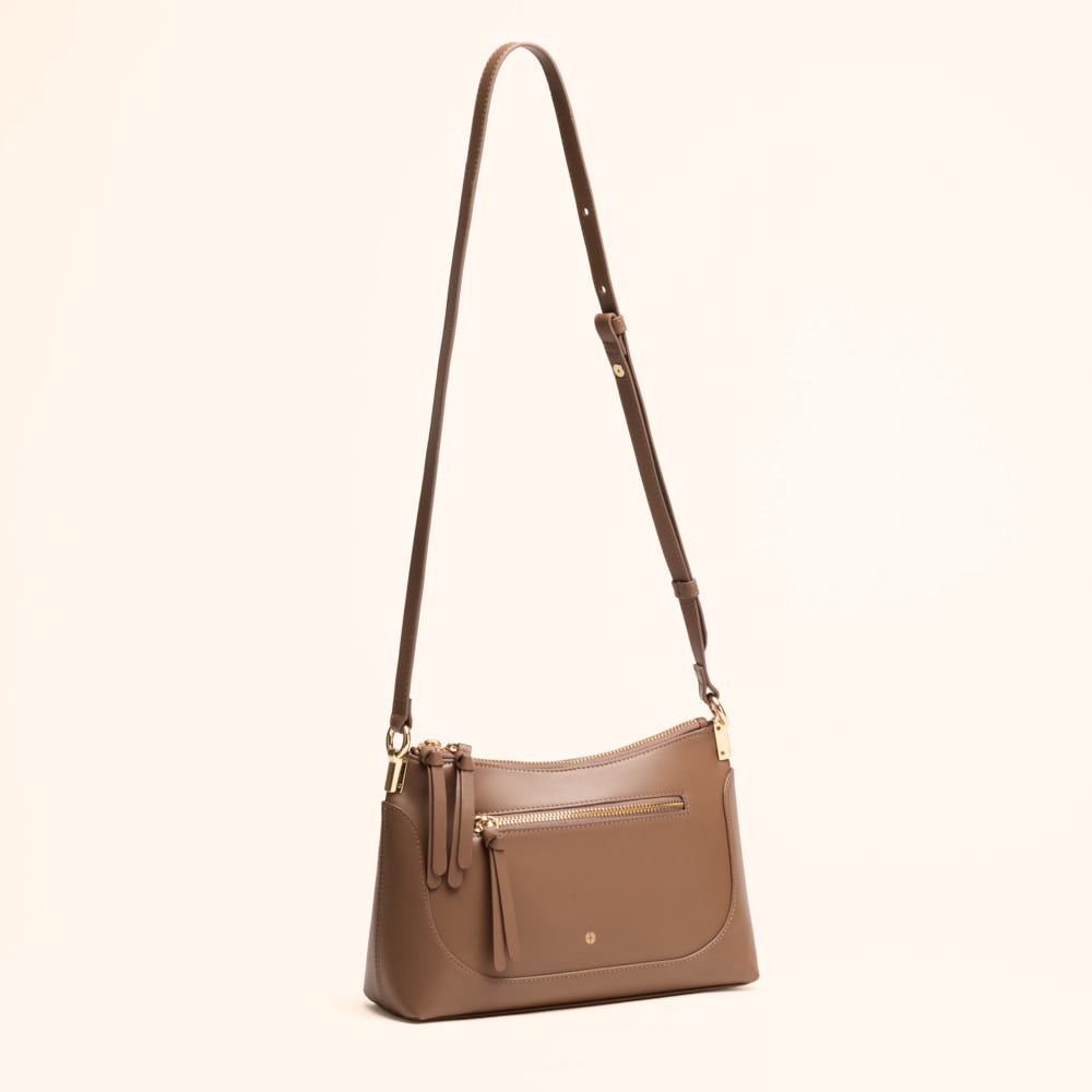Sac bandoulière Denise - Taupe