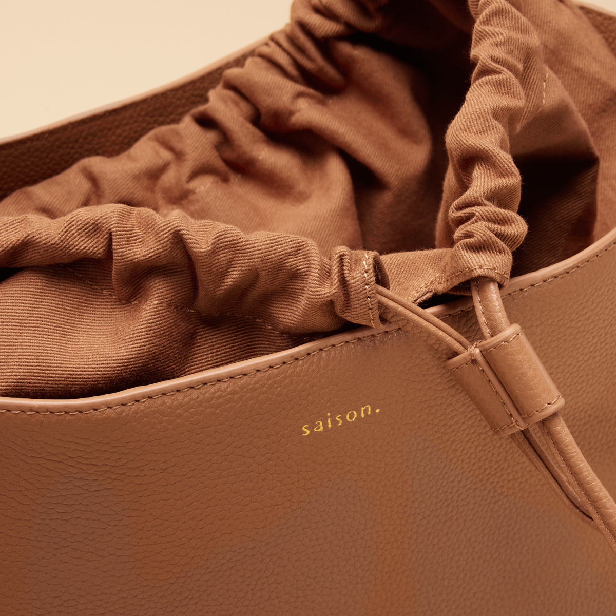 Sac seau Diane - Cognac