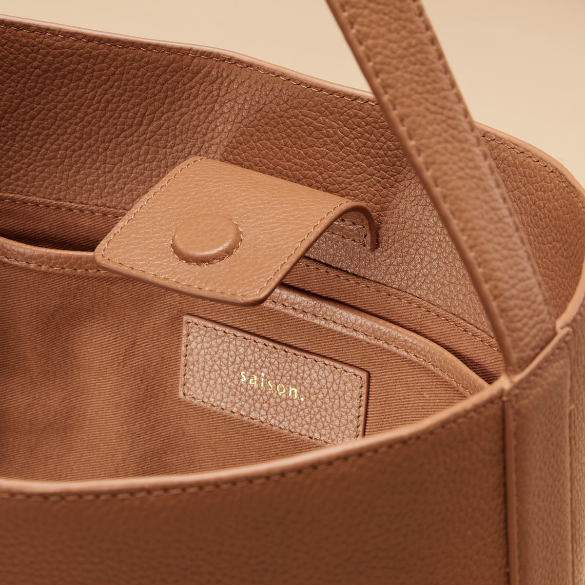 Sac seau Diane - Cognac