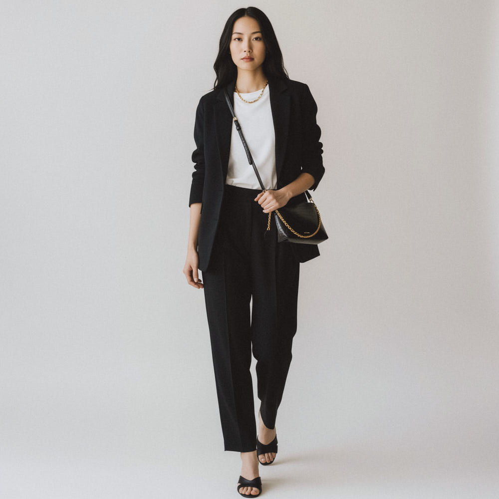 Sac bandoulière Emma - Noir