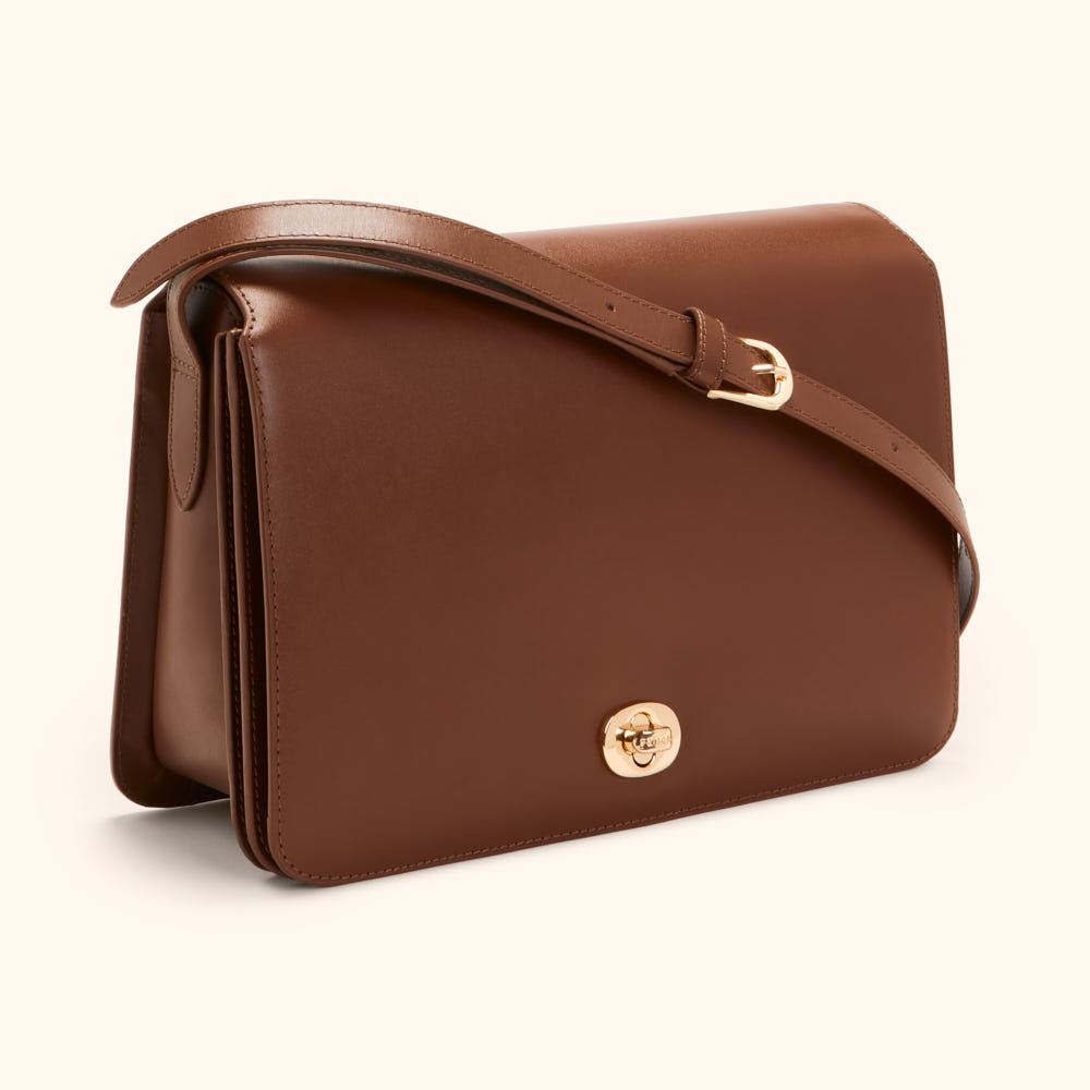 Sac bandoulière Esmée - Brun
