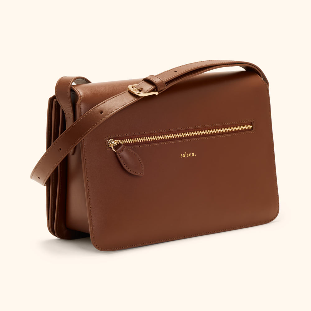 Sac bandoulière Esmée - Brun