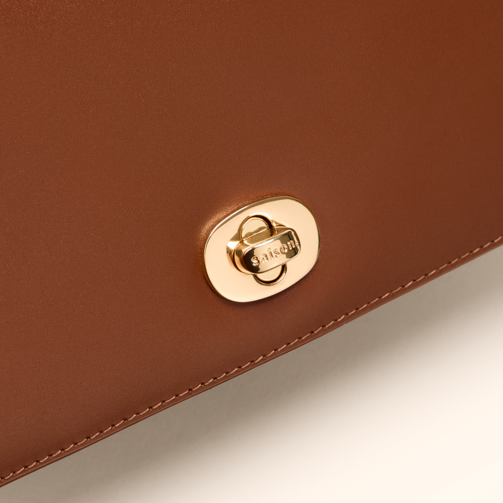 Sac bandoulière Esmée - Brun