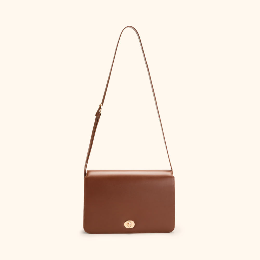 Sac bandoulière Esmée - Brun