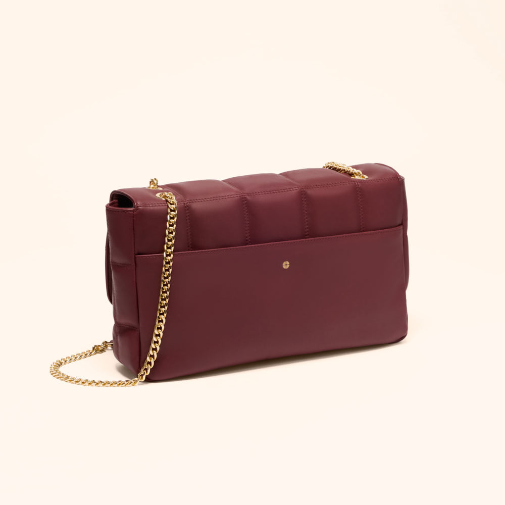 Sac porté épaule Frida - Bordeaux