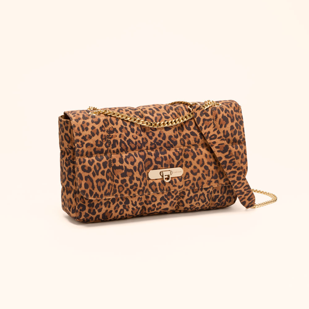 Sac porté épaule Frida - Léopard