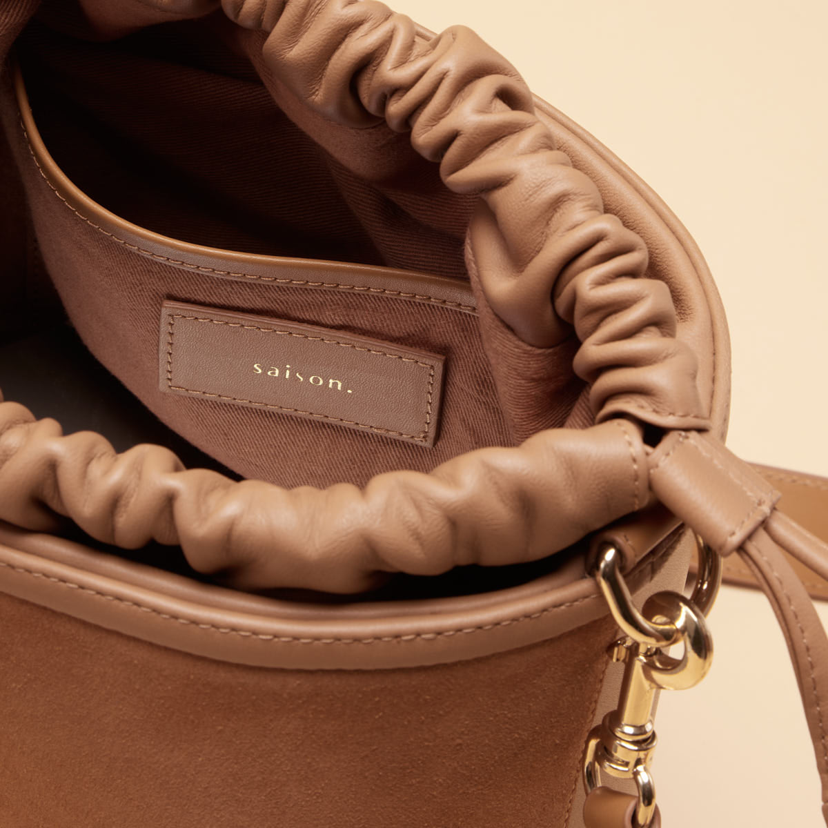 Sac seau Gwen - Noisette