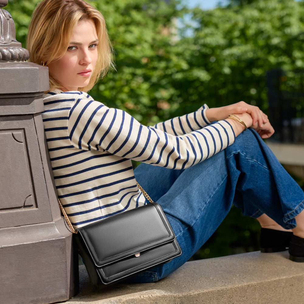 Sac bandoulière Hélène - Noir