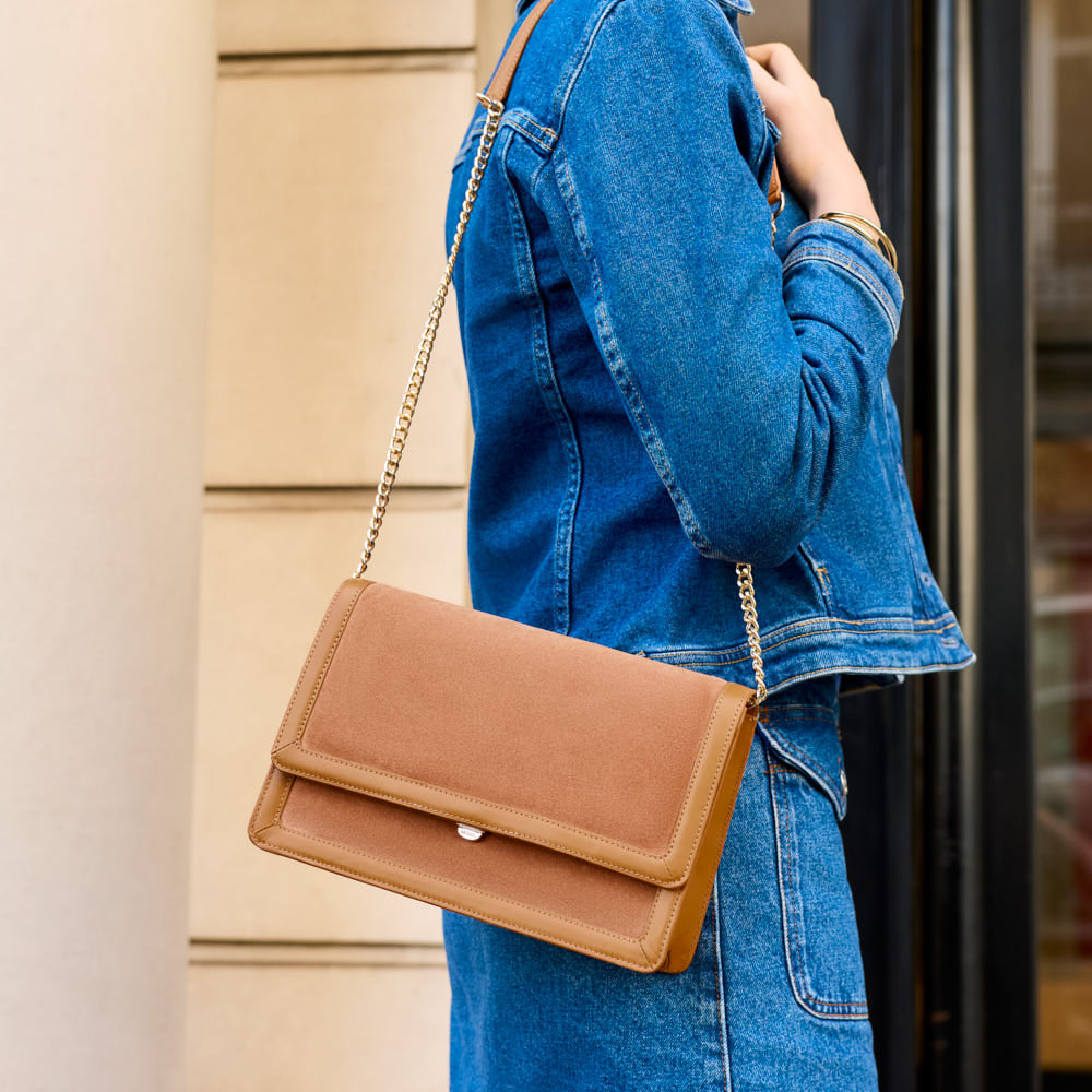 Sac bandoulière Hélène - Noisette