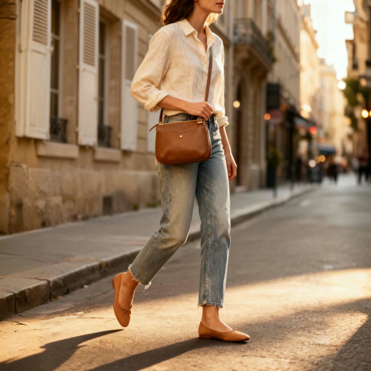 Sac bandoulière Irma - Cognac