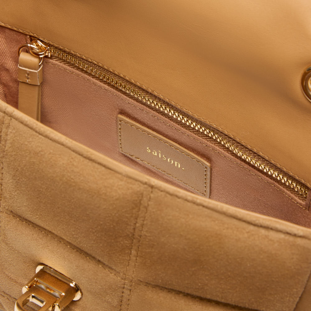 Sac porté épaule Léonie - Camel
