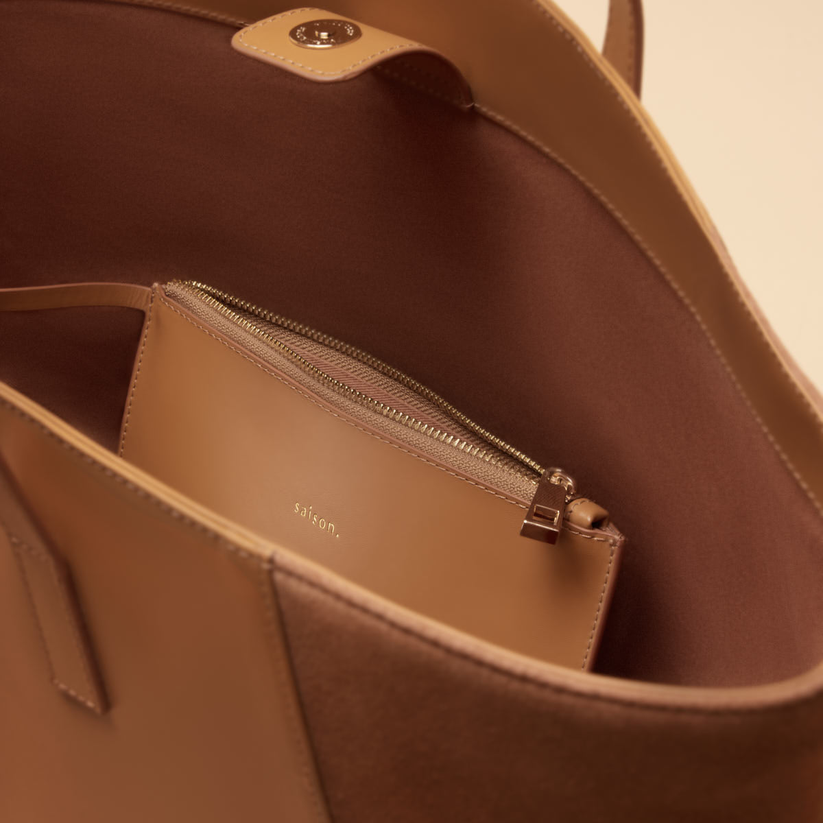 Sac cabas Lison - Noisette