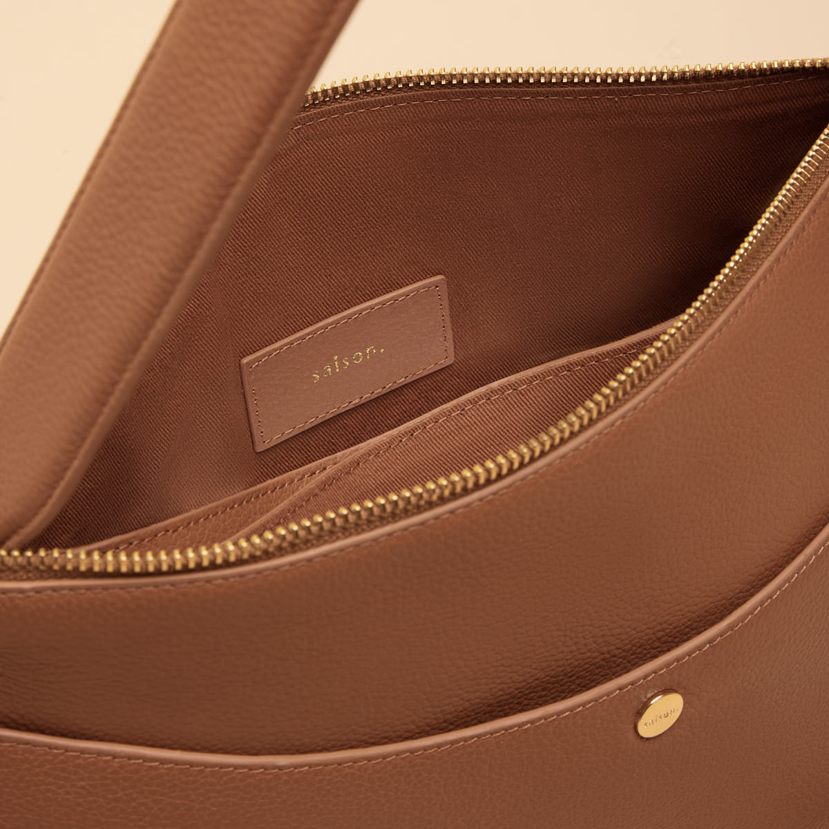 Sac porté épaule Maud - Cognac