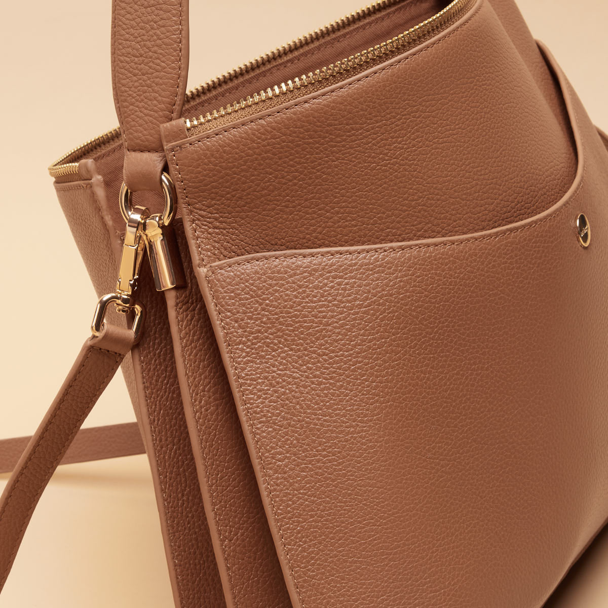 Sac porté épaule Maud - Cognac