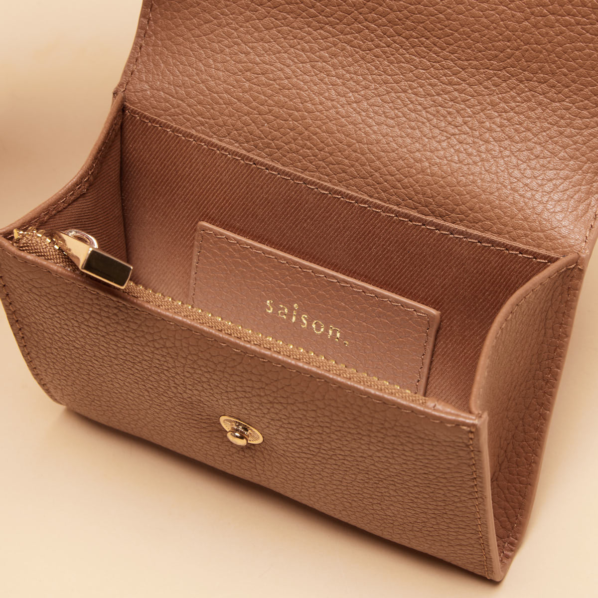 Porte-monnaie Mona - Cognac