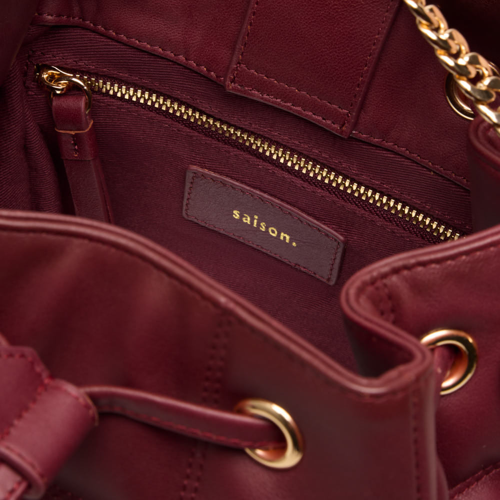 Sac seau Ninon - Bordeaux