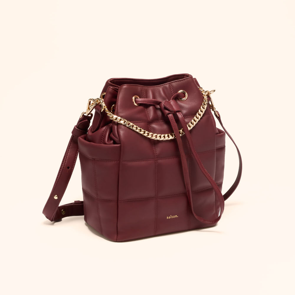 Sac seau Ninon - Bordeaux