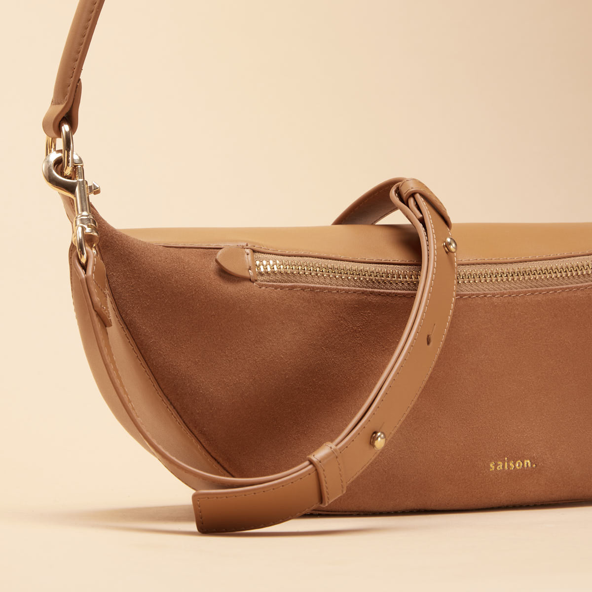 Sac bandoulière Pia - Noisette