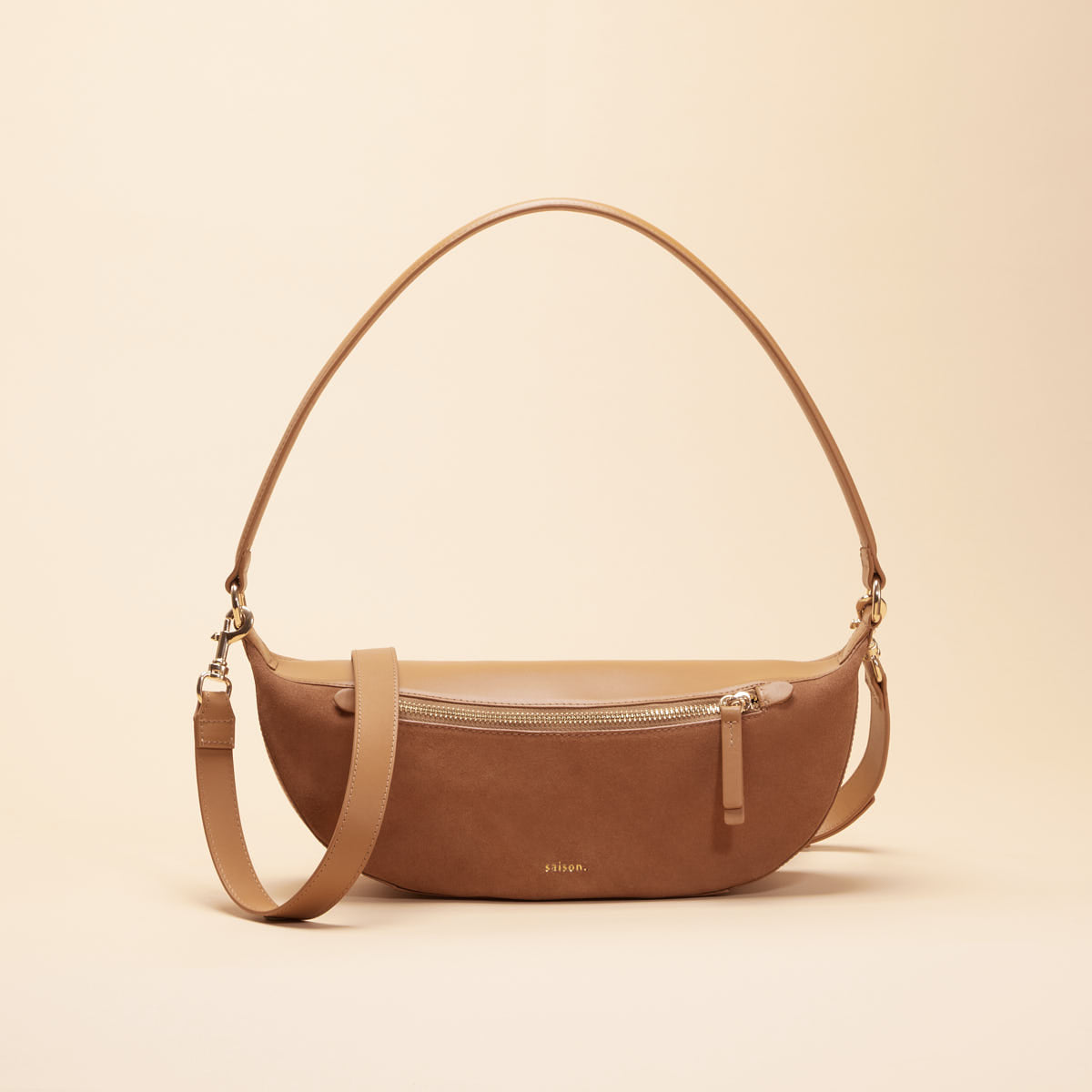 Sac bandoulière Pia - Noisette