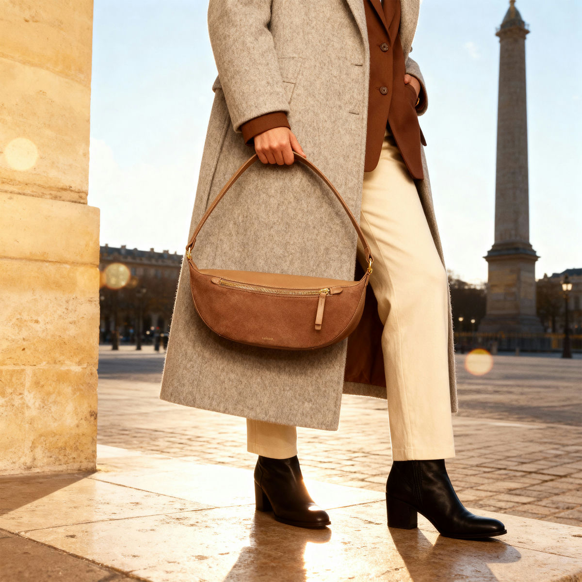 Sac bandoulière Pia - Noisette