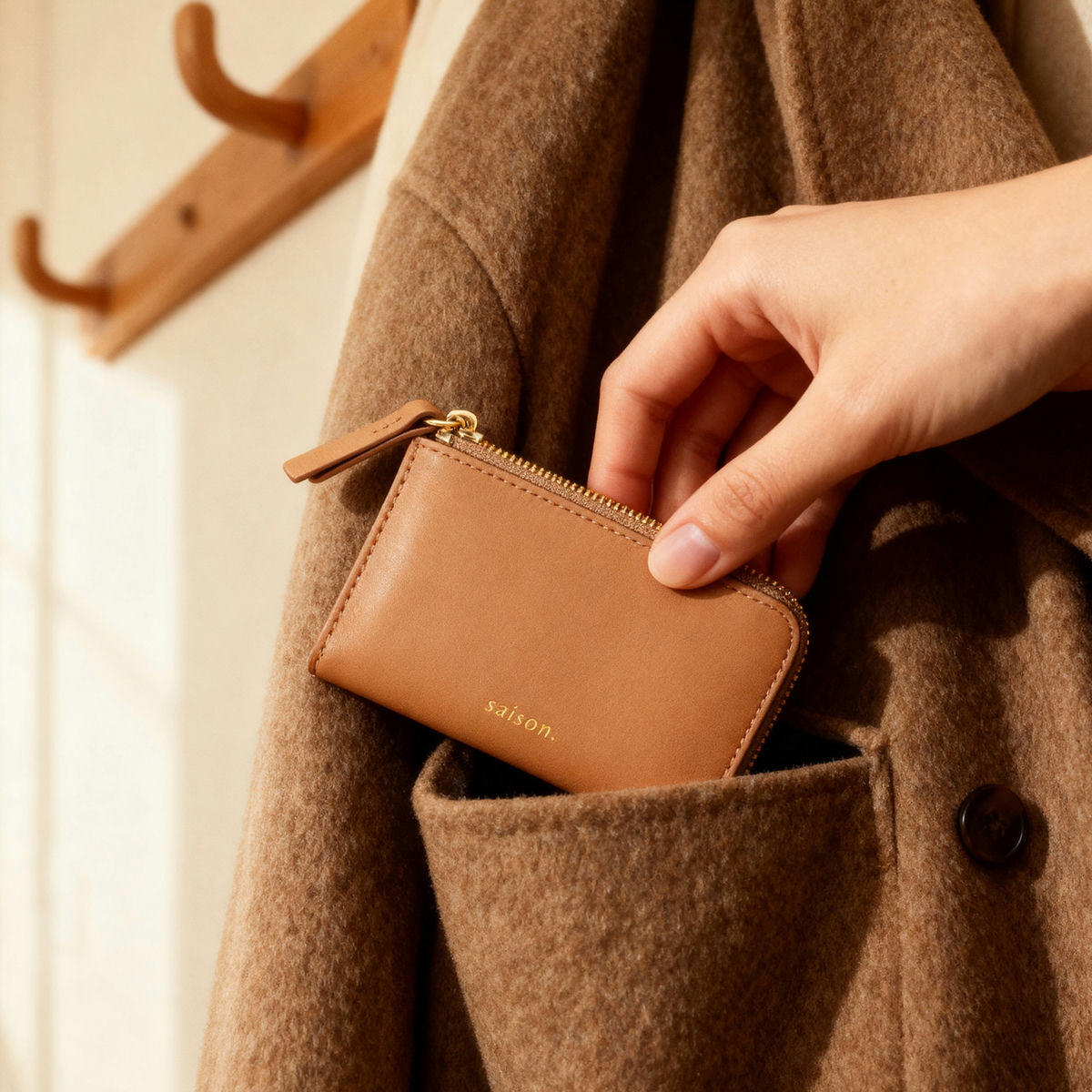 Porte-cartes Sophie - Noisette