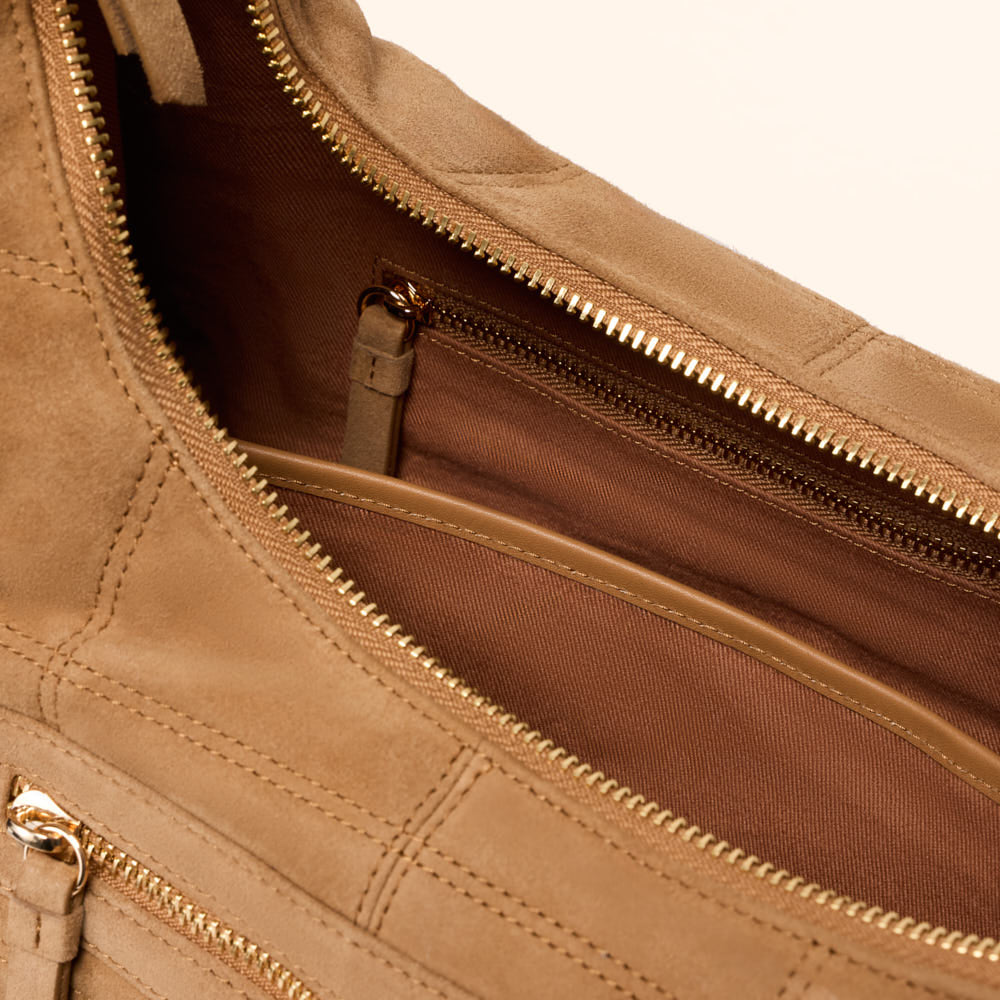 Sac porté épaule Zazie - Camel