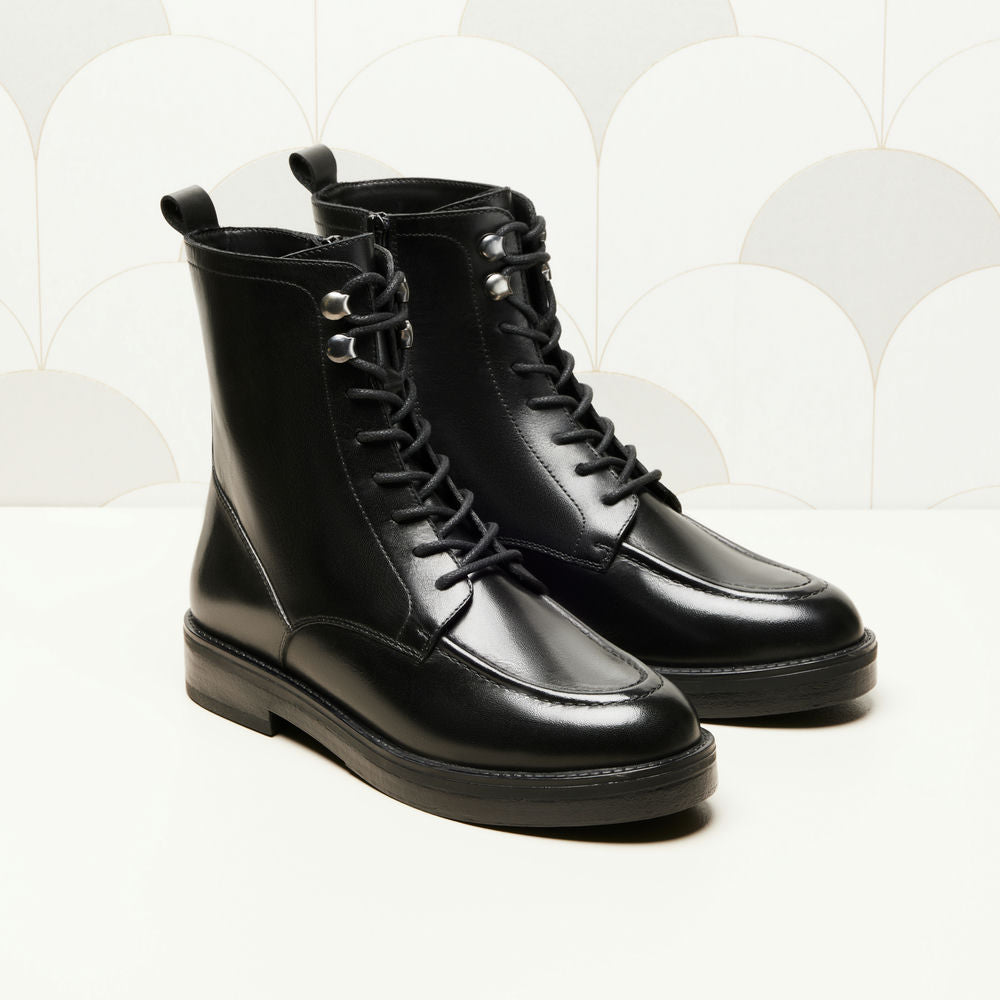 Bottines à lacets Violette - Noir