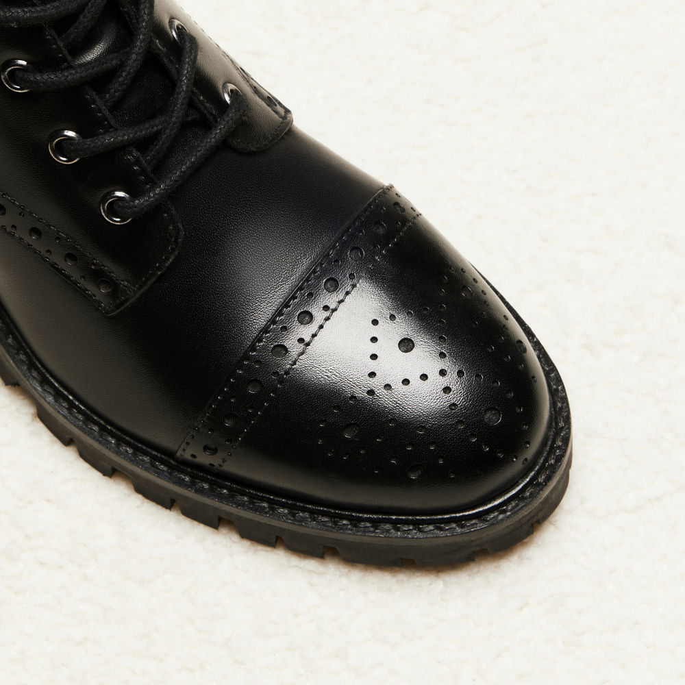 Bottines à lacets Nina - Noir