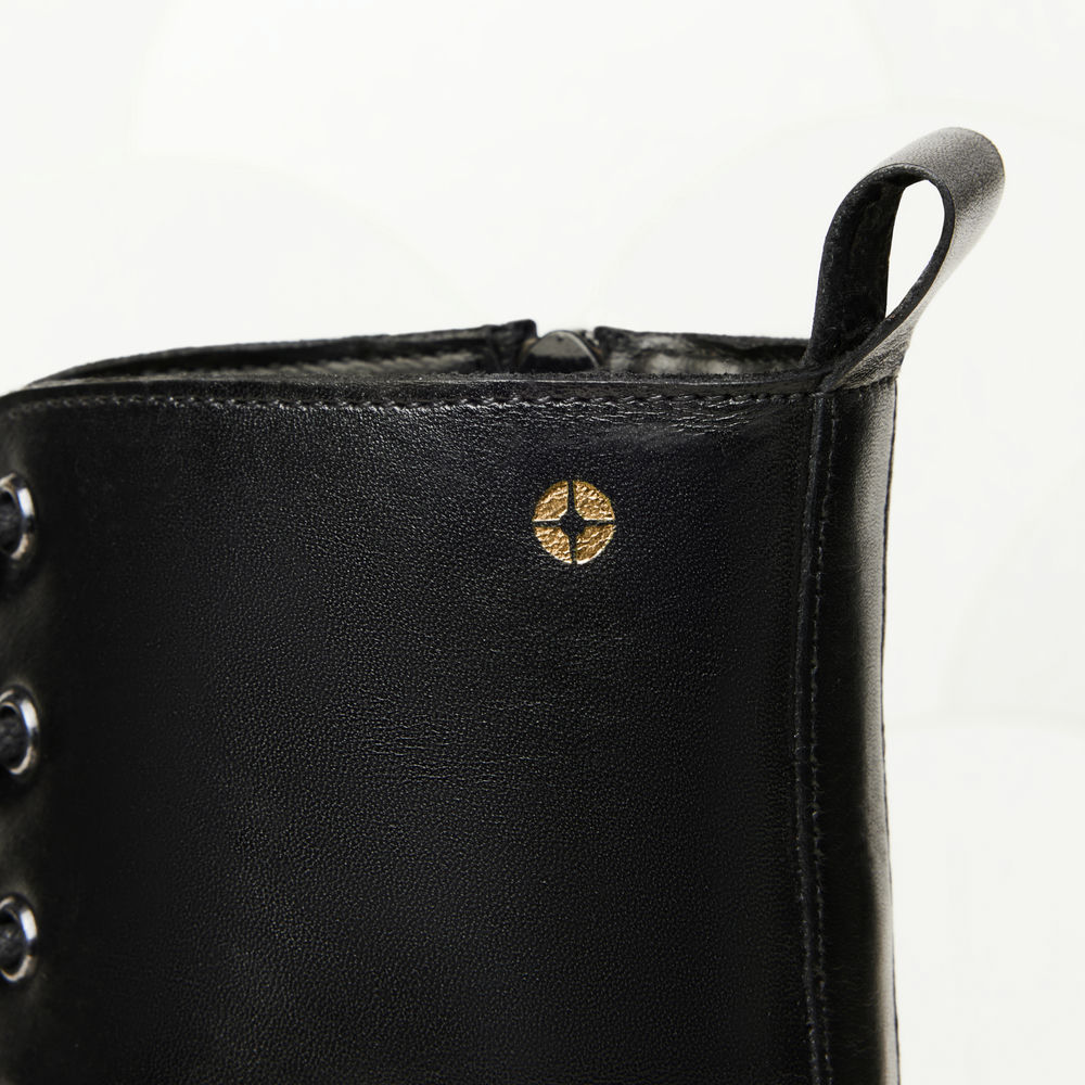 Bottines à lacets Nina - Noir