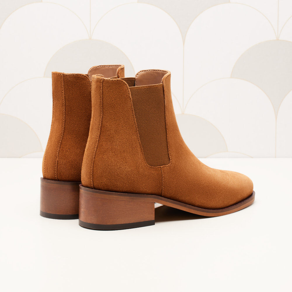 Chelsea Chloé - Camel suede