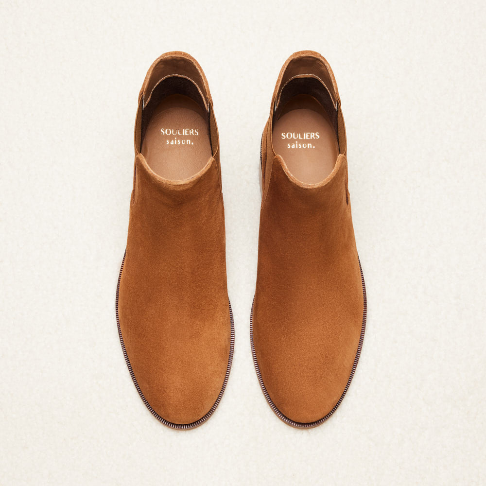 Chelsea Chloé - Camel suede