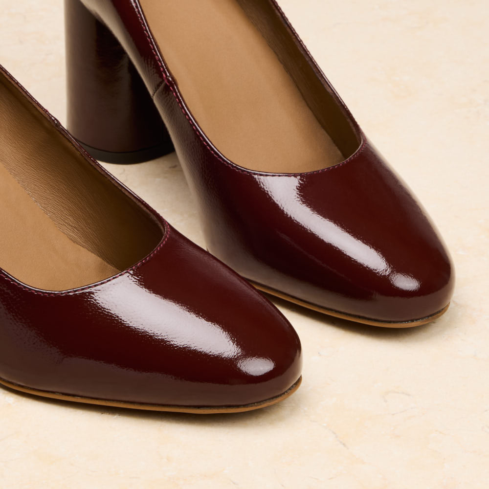 Escarpins Esther - Bordeaux verni