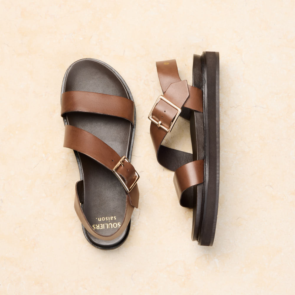 Sandales Gabrielle - Marron