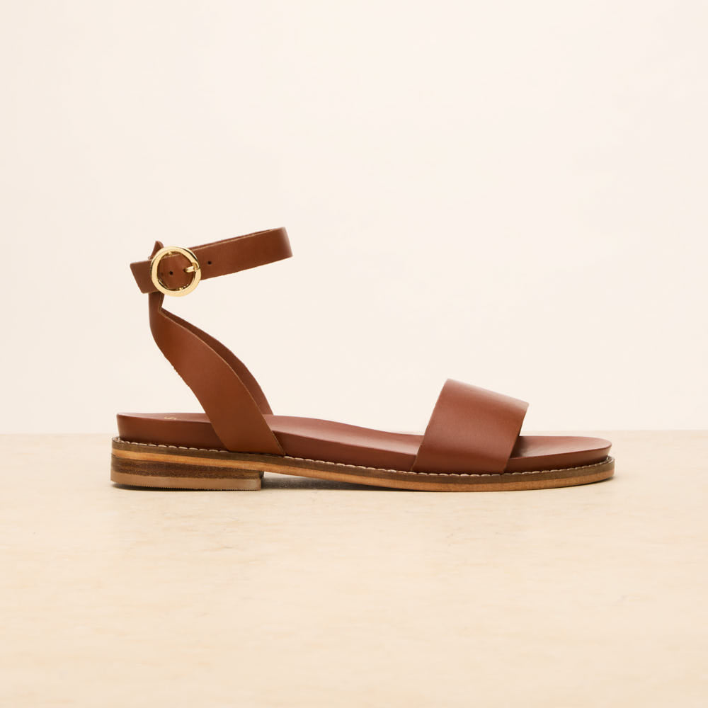 Sandales Philippine - Cognac