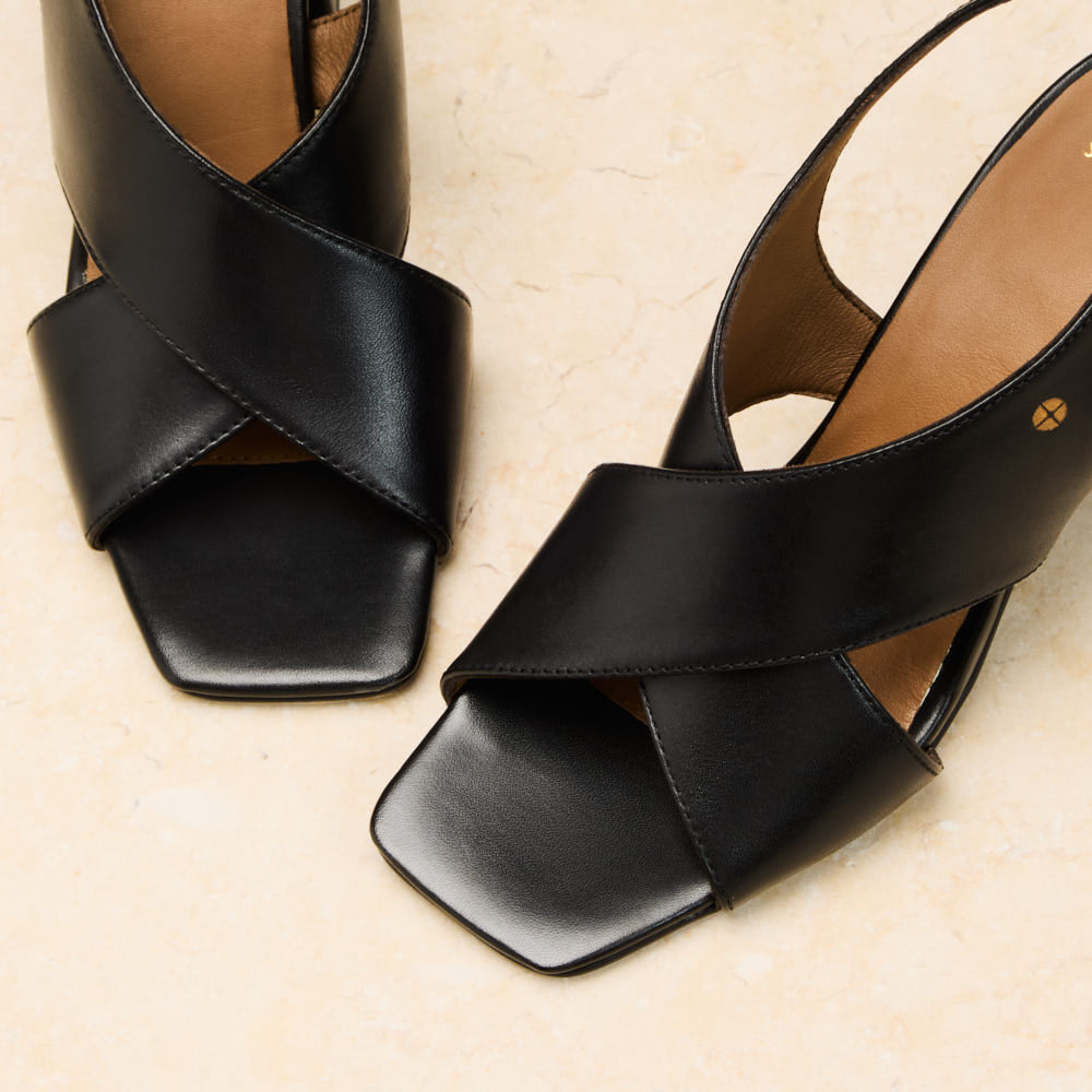 Sandales à talon Arielle - Noir