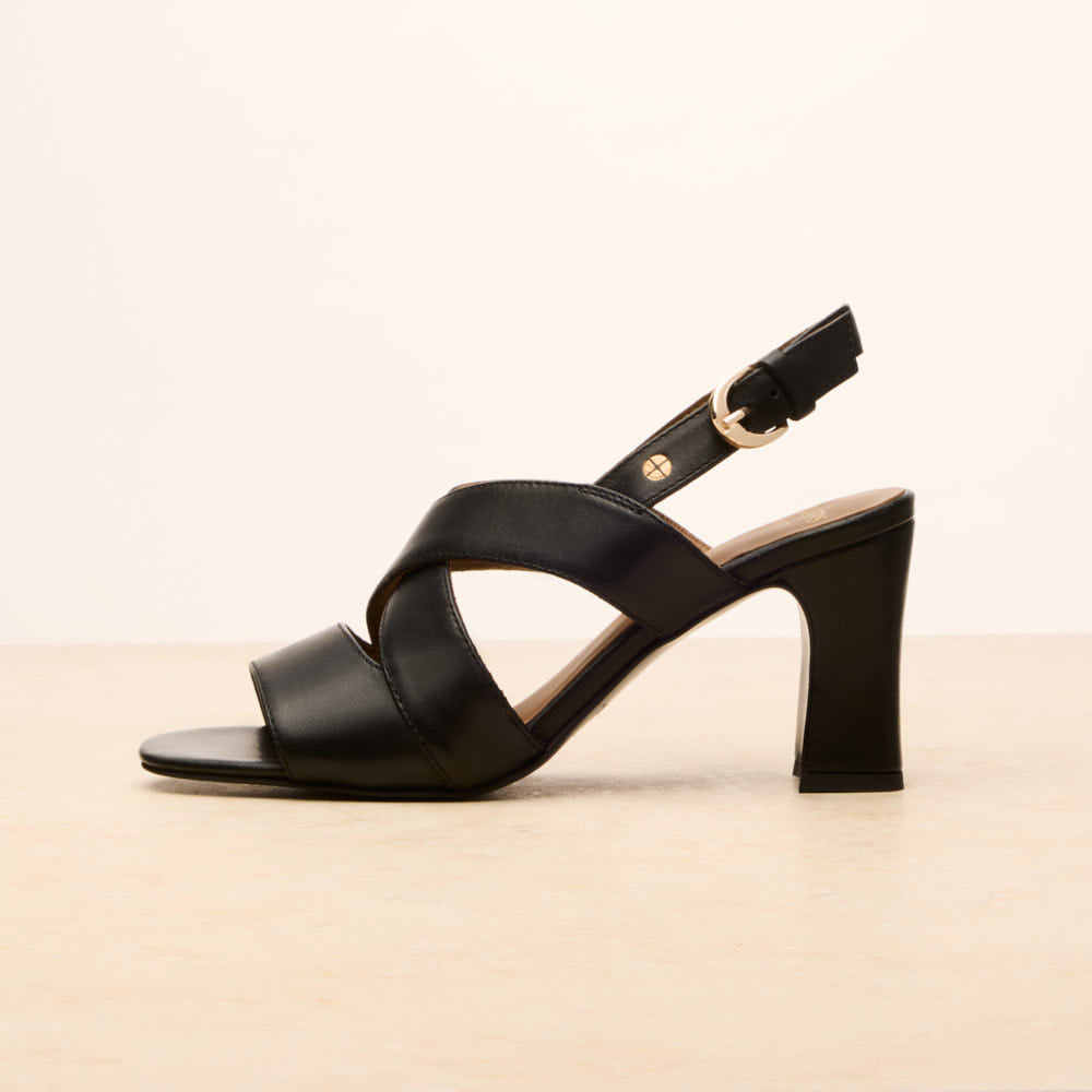 Sandales à talon Joséphine - Noir