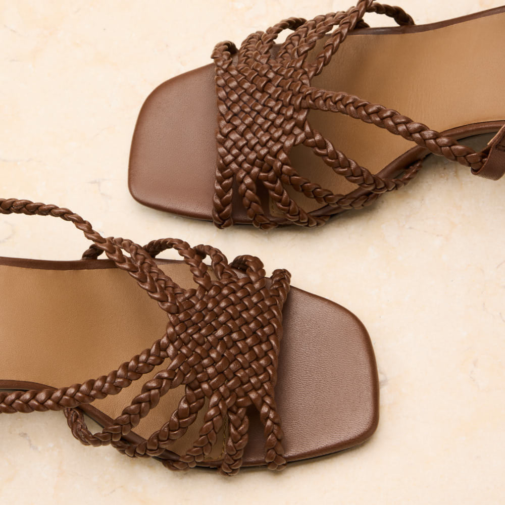 Sandales à talon Aurore - Marron