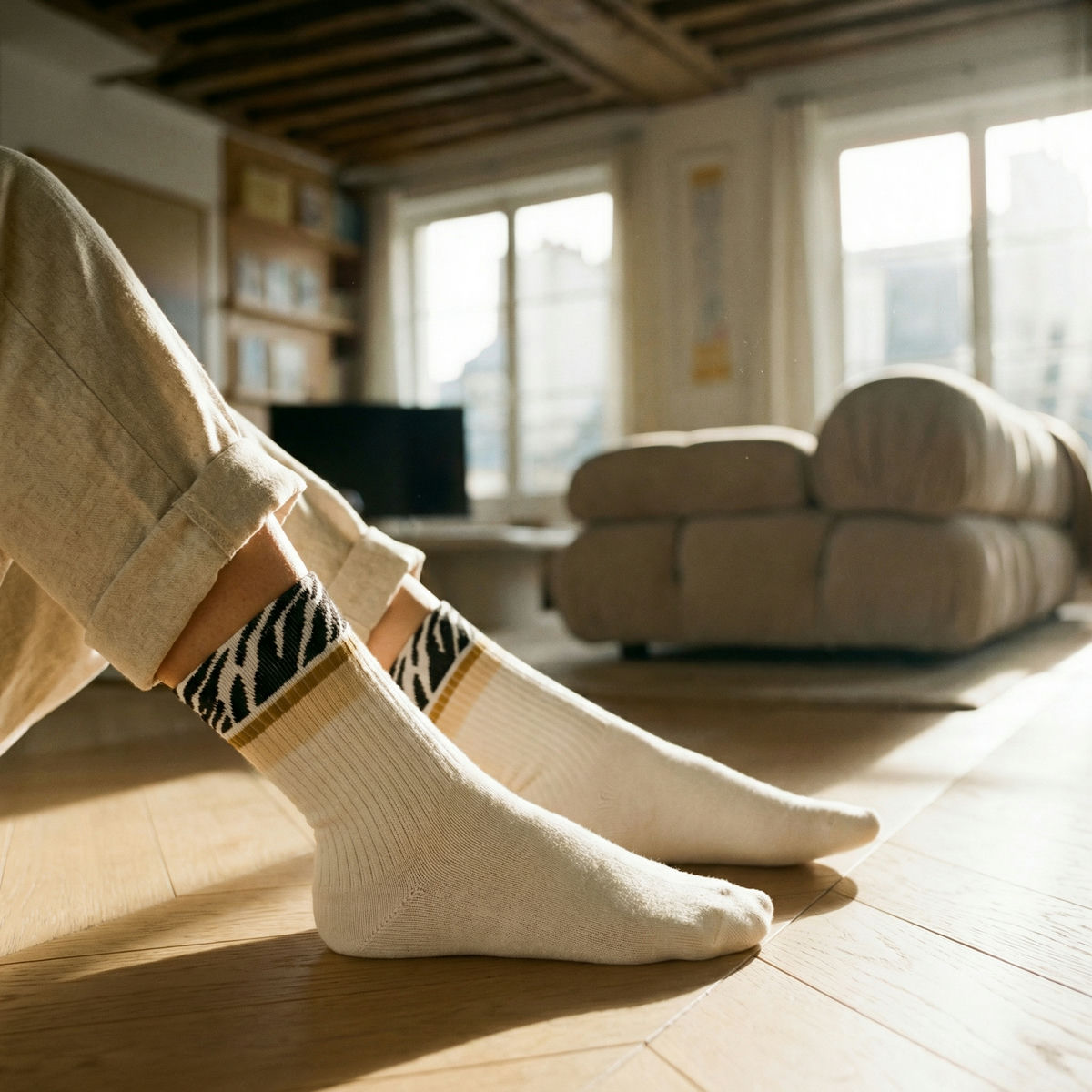 Chaussettes animales x3