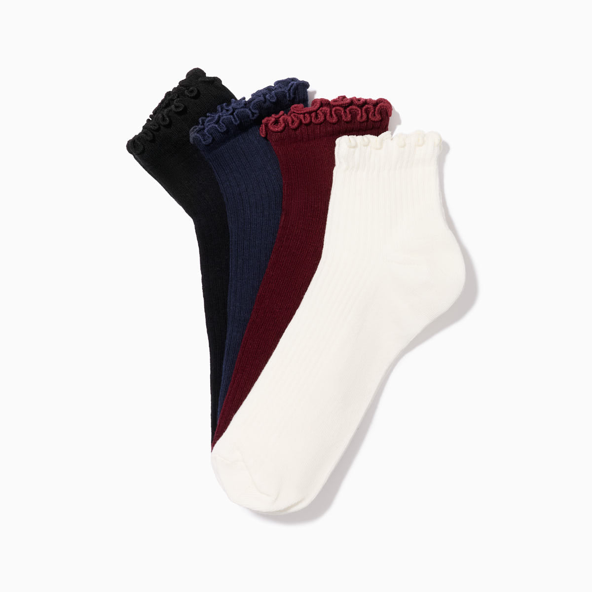 Chaussettes basses Volants x4