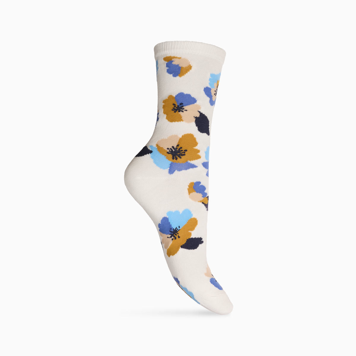 Chaussettes florales x3