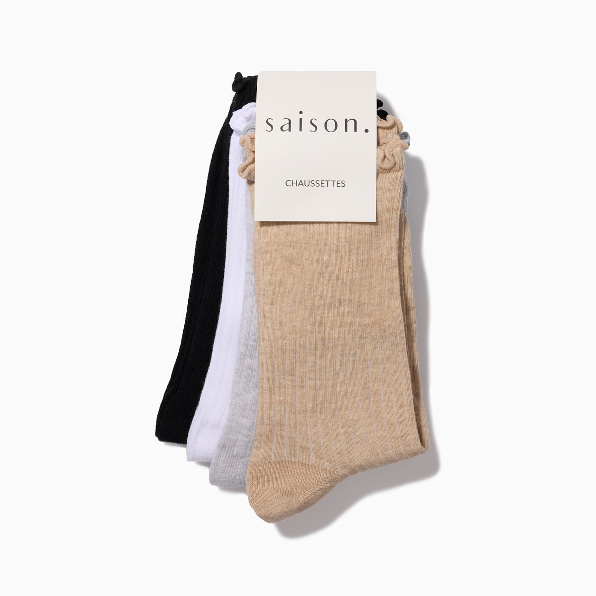 Chaussettes hautes Volants x4