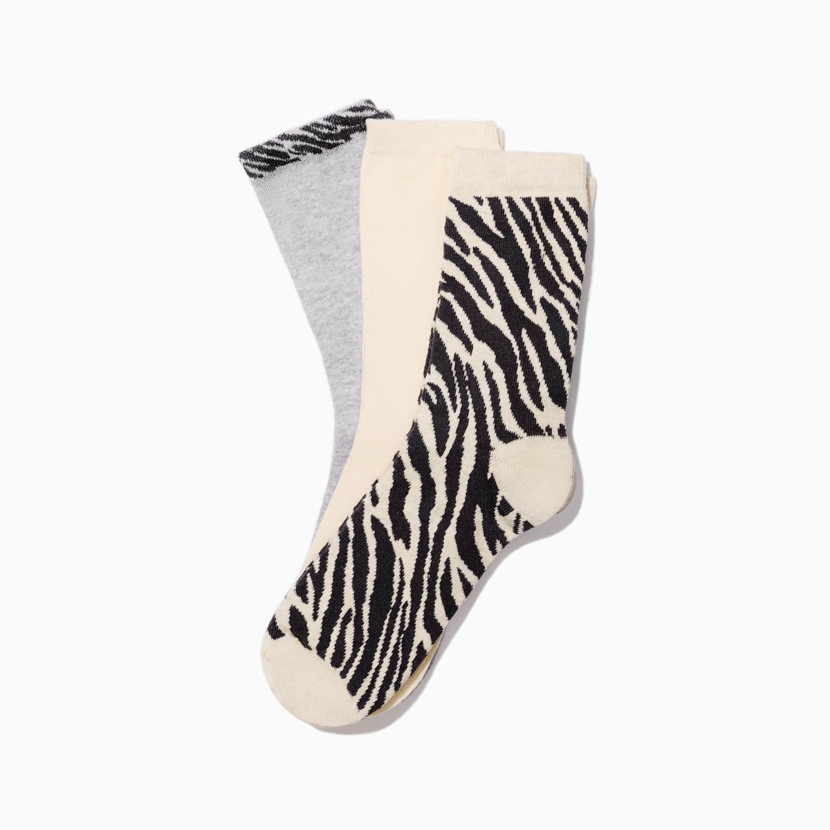 Chaussettes Zèbre x3