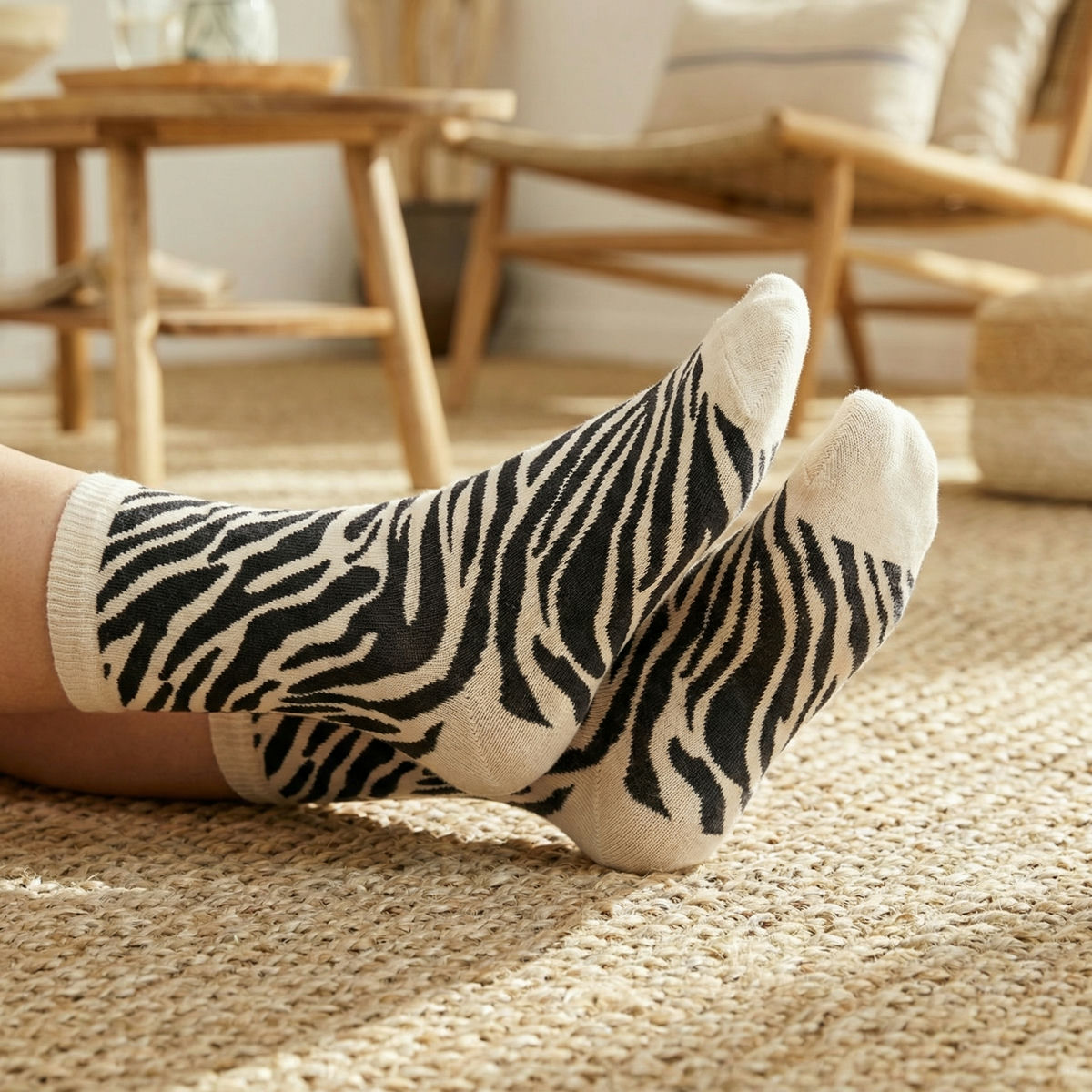 Chaussettes Zèbre x3